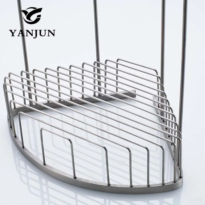 Yanjun 304 угловая полка из нержавеющей стали душевая держатель для ванной комнаты