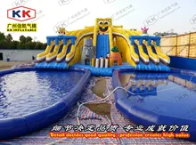 Outdoor giant durable inflatable water park for kids and adult on sale