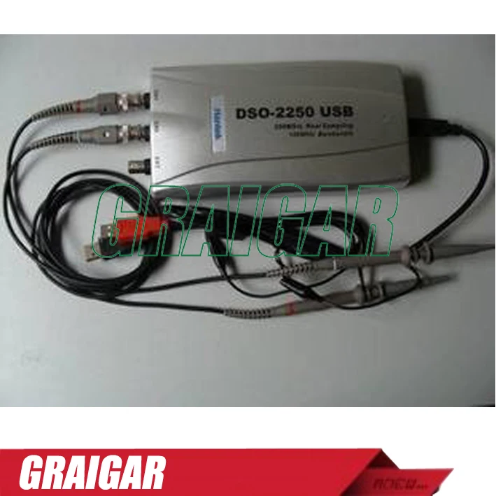 Цифровой осциллограф DSO2250 DSO-2250 USB2.0 базе ПК 100 мГц 250 мс/с 2 Каналы | Инструменты