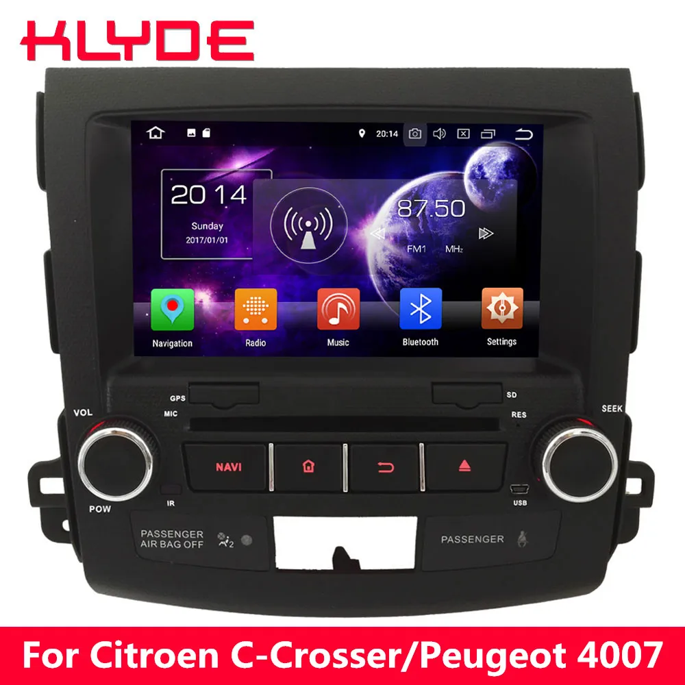 

KLYDE 8" Octa Core 4GB RAM Android 8.0 7.1 6.0 Car DVD Player Radio For Mitsubishi Outlander 2006 2007 2008 2009 2010 2011 2012