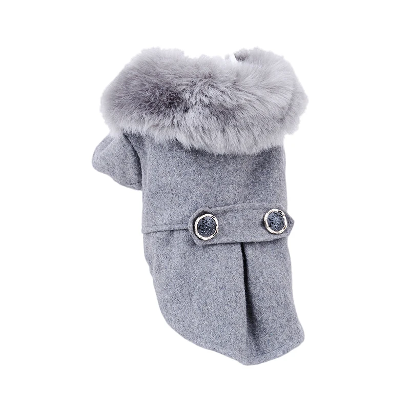 Одежда для домашних животных курта для собак зимняя Roupas теплая удобная шея с мехом для маленьких средних Одежда для собак S-2XL