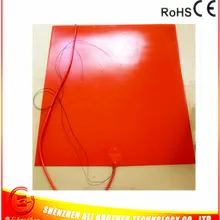 610*610*1,5 мм, силиконовая резина 3d принтер нагреватель 220 В 800 Вт клей 1 sode встроенный 100 k Термистор 1000 мм свинцовый провод XD-H-M-166