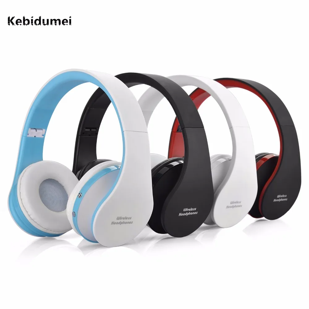 

Kebidumei Fashion Foldable Wireless Stereo Headphones Casque Audio Bluetooth Headset Cordless Earphone for Computer PC Phone