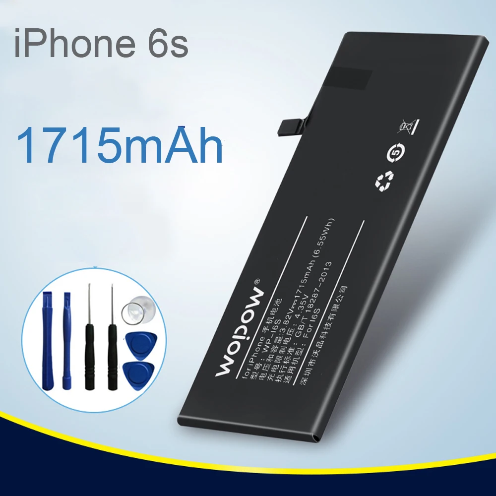 Brand Replacement Internal Real 1715mAh Li Ion Battery for iPhone 6s +Tools Kit-in Mobile Phone