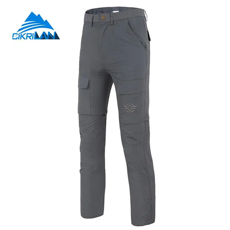 Nuevo mens secado rápido cremallera de la pierna al aire libre trekking Pantalones de senderismo hombres camping Pesca viaje Pantalones ejército Tactical combat Pantalones cortos