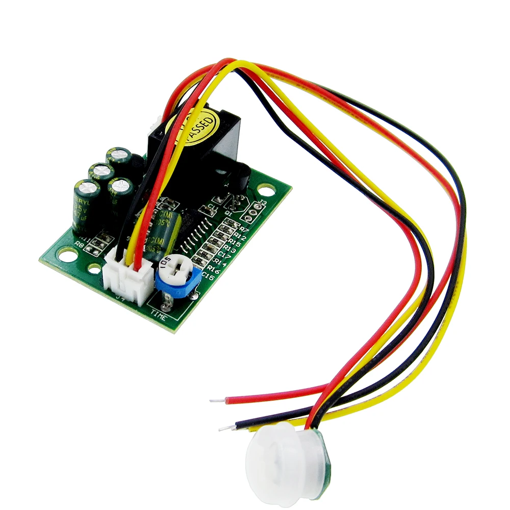 

DC 12V PIR IR Pyroelectric Infrared Module Adjustable Relay Output Human Body Sensor