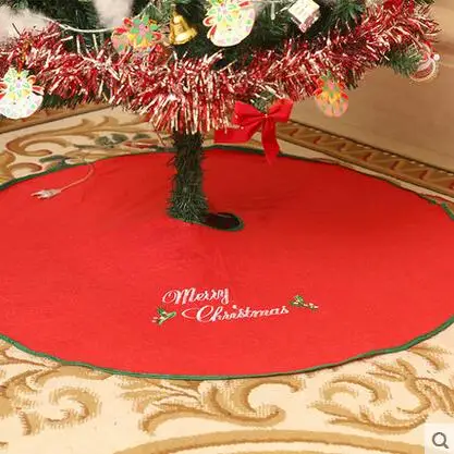 Рождественские украшения Decoracion для дома с прямым краем 90 см нетканые фартуки