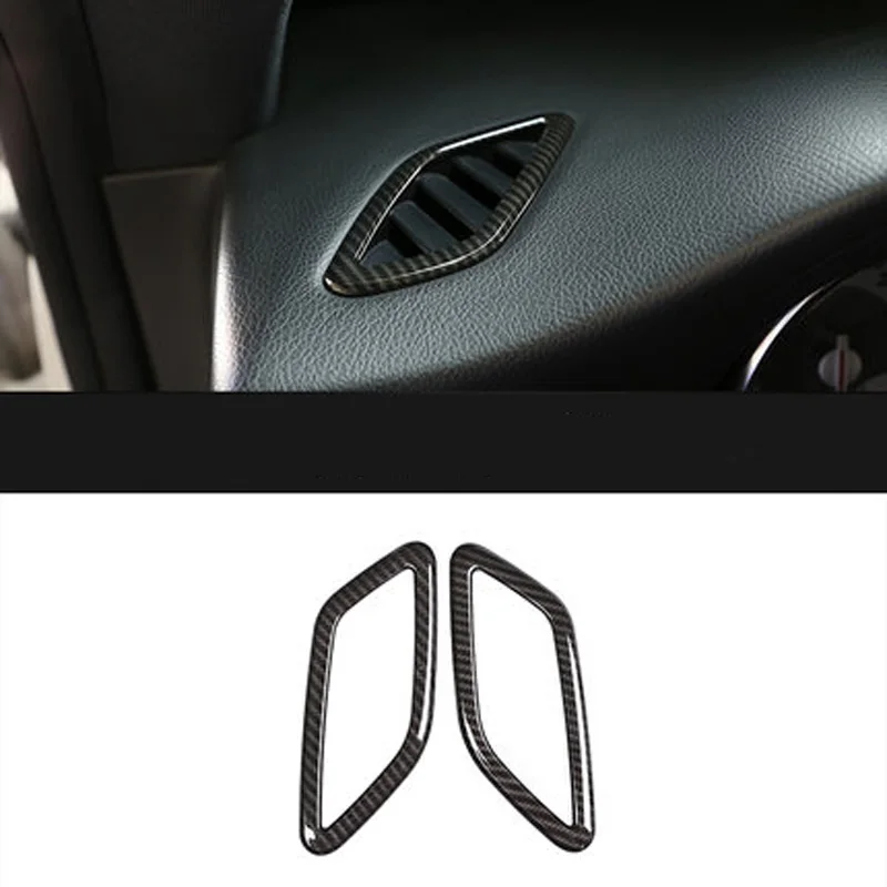 

Carbon Fiber Style ABS Dashboard Air Conditioning Vent Trim For Mercedes Benz CLA GLA Class W117 X156 2014-2018 AMG Car-Styling