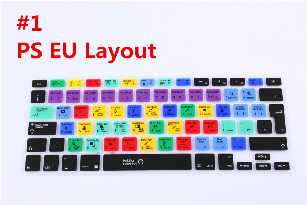 Защитная пленка на клавиатуру для iPhone Macbook Pro Air 13 15 17 KC_A1278_US_EU Photoshop|photoshop shortcuts|keyboard