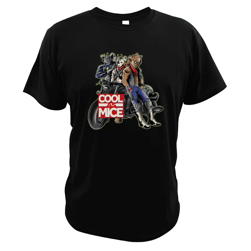 

Biker Mice from Mars T Shirt Motorcycle Cotton Digital Print Cartoon Camisetas Marvel Cartoon T-shirt