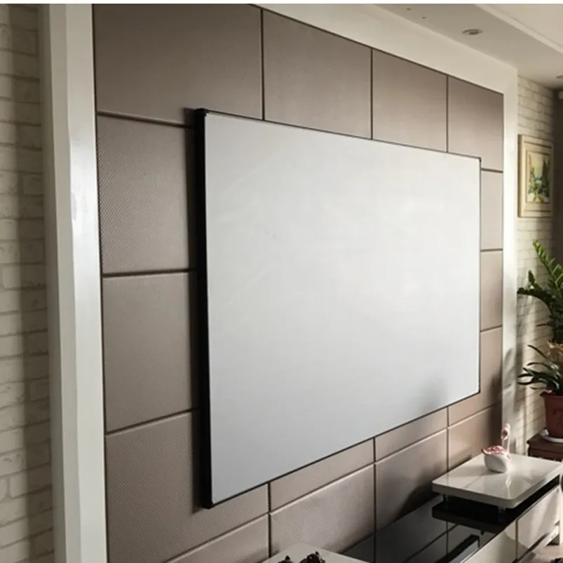 F2169CW 16:9 формат HDTV 4K тонкий безель с фиксированной рамкой проекционный экран