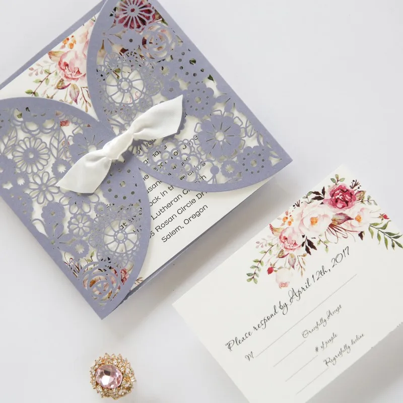 affordable-romantic-laser-cut-lavender-lace-wedding-invitation-EWTS058-1