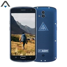 Оригинал AGM X1 сотовом телефоне 64 ГБ Встроенная память 4 ГБ Оперативная память Octa Core 5.5 дюймов мобильного телефона 5400 мАч Android 5.1 2 задняя камеры FHD Смартфон