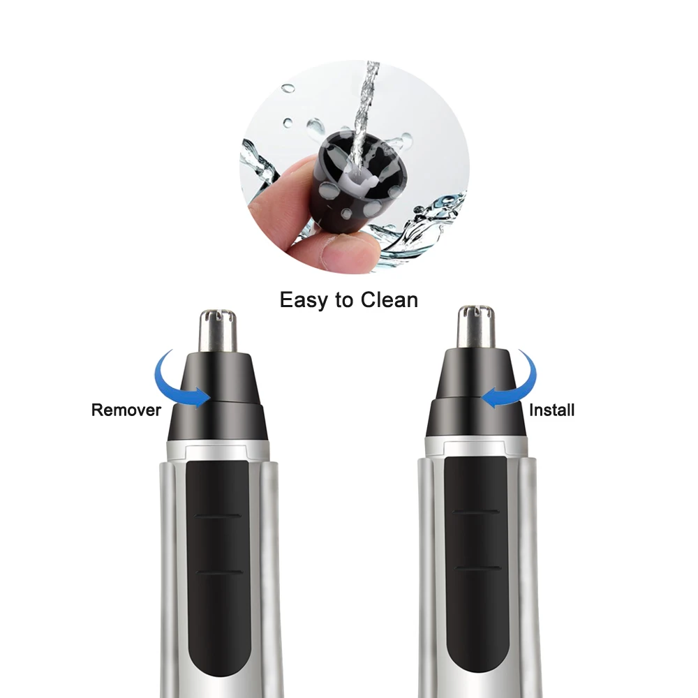 TONGTLETECH триммер для носа для мужчин DT-202 персональный уход инструменты для бритья батарея высокого качества лезвие из нержавеющей стали