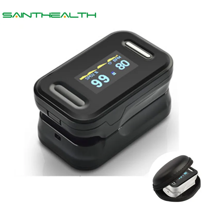 

Digital finger oximeter, OLED pulse oximeter display pulsioximetro SPO2 PR oximetro de dedo,oximeter a finger with carrying case