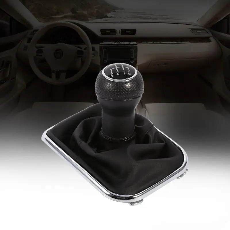 

Shift Gear Shift Knob Gaitor Boot Black Anti Dust Cover 5 Speed Gear For VW Bora Golf 4 Car interior Part Gear Shift Knob Gaitor