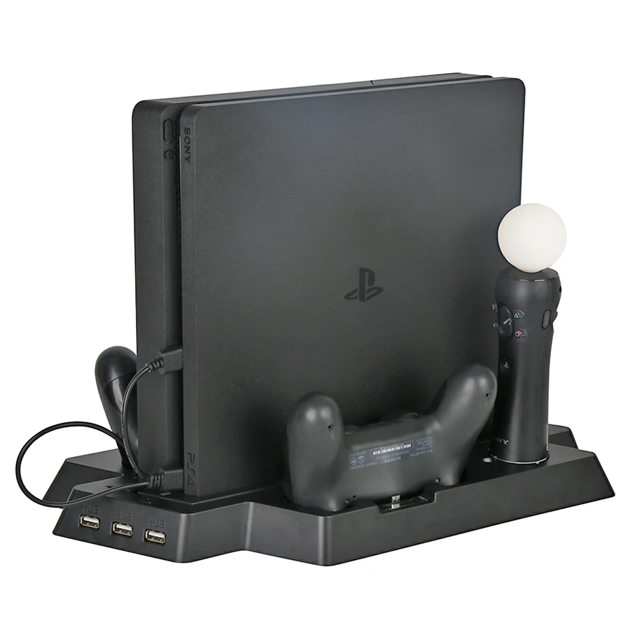 Вертикальная охлаждающая подставка для PS4 Pro/Slim охлаждающий вентилятор с