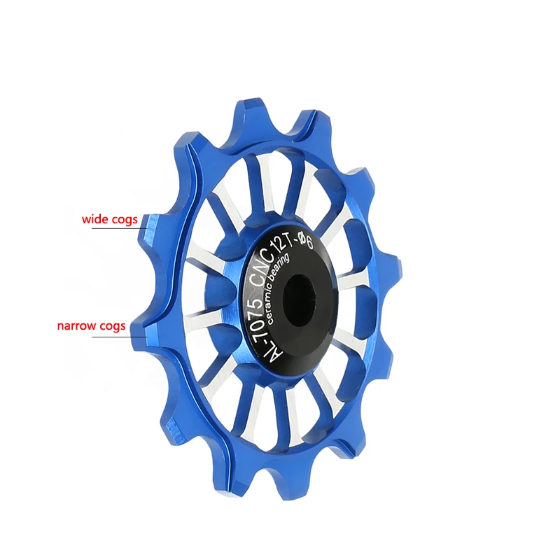 Велосипед задний переключатель Керамика подшипники натяжного ролика MTB 8/9/10/11 Скорость 12 T положительный и отрицательный керамический подшипник направляющий шкив