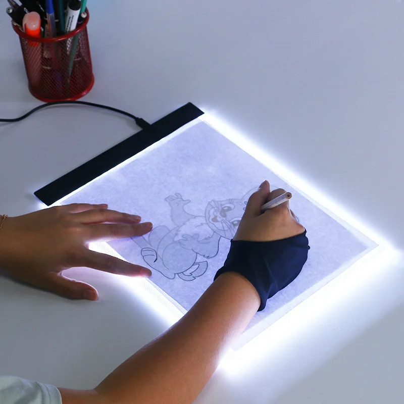 Для художников рисуйте наброски A4 ультратонкий портативный светодиодный световой короб Tracer USB power светодиодный Artcraft трассировочный свет Pad с подарком