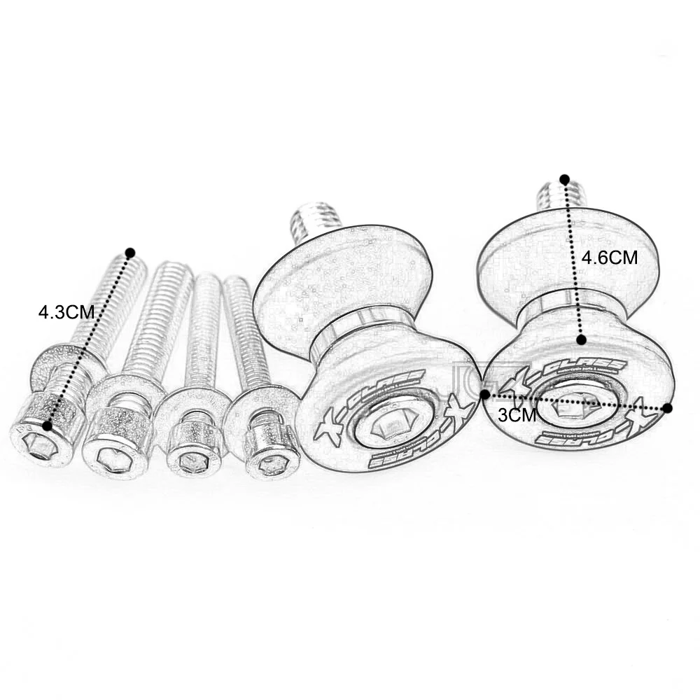 MOTORCYCLE SWINGARM SPOOLS (12)