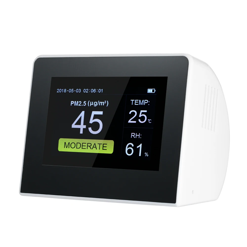 

Multifunctional Air Quality monitor gas Detector Analyzer Indoor/Outdoor Digital HCHO & TVOC Tester CO2 Meter co2 Monitor
