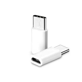 

White 2PCS USB-C Type-C to Micro USB Data Charging Adapter Converter for Oneplus 3 Three for Xiaomi Mi5 4c for Meizu Pro 6 #UO