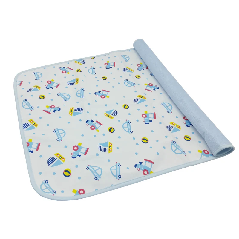 Детские Тканевые пеленки, пеленки для пеленания, моющиеся, дорожный пеленальный коврик, водонепроницаемый, для новорожденных, пеленальный коврик, размер: 70 см x 50 см - Цвет: CPD013