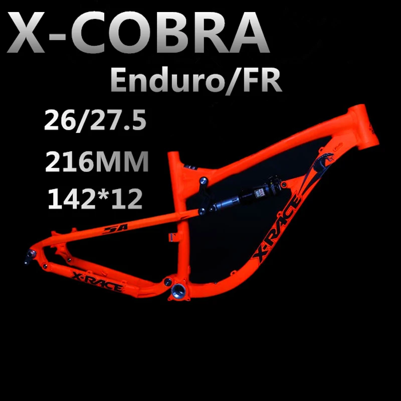 

27.5 650B soft tail mountain bike suspension bike rack AM ENDURO aluminum Bicycle frame travel 170mm include REAR SHOX
