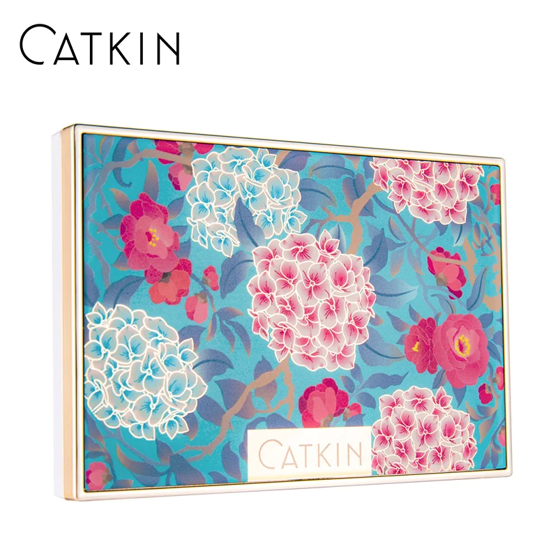

CATKIN Eternal Love 7.2g Trio-Color Lotus Loose Powder Makeup Baking Face Pressed Powder Pores Brighten Natural