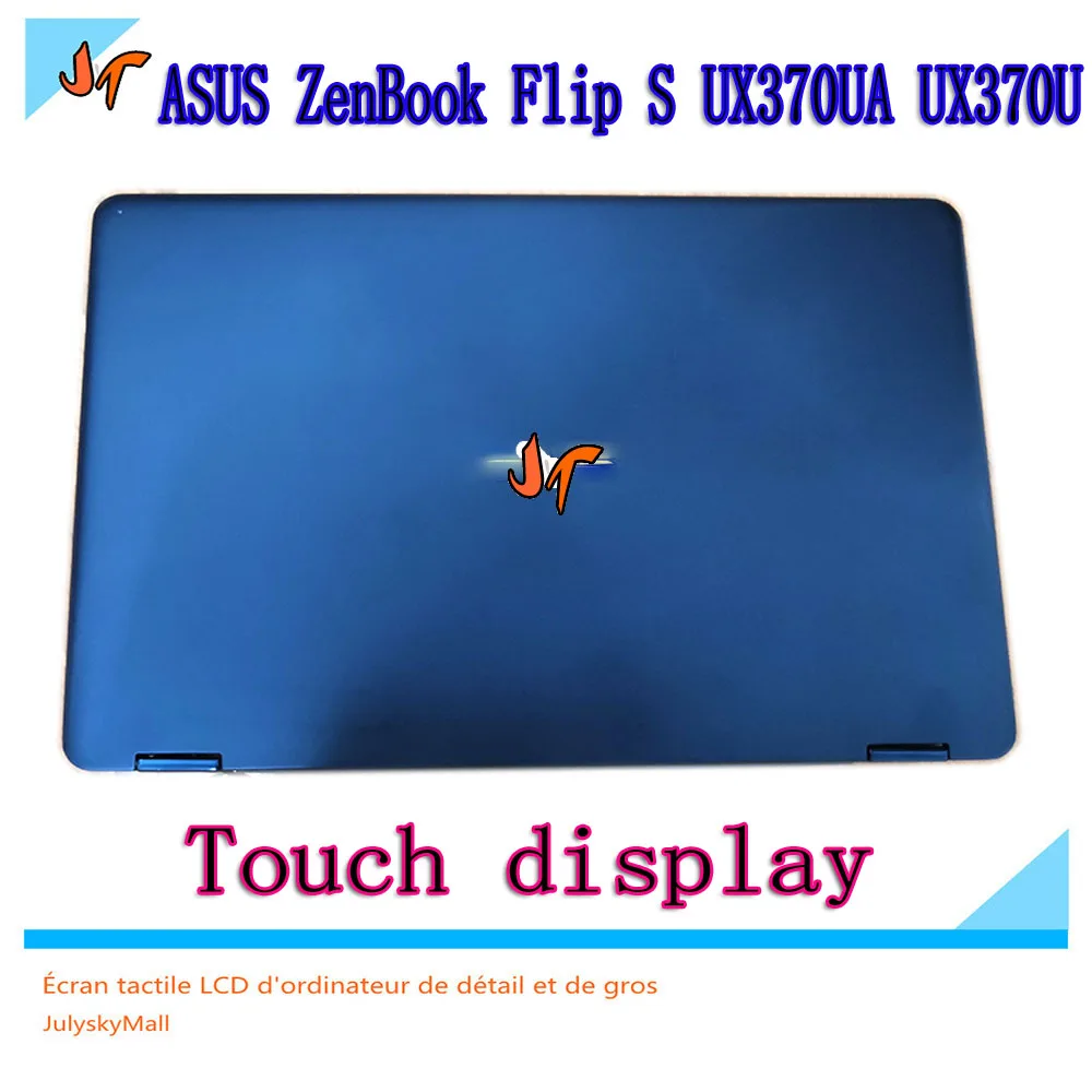 Сенсорный ЖК дисплей 13 3 дюйма для ASUS ZenBook Flip S UX370UA UX370U UX370UAF сменный синий Верхний