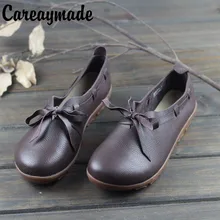 Careaymade/новая весенняя обувь из натуральной кожи туфли на плоской подошве ручной работы художественная обувь в стиле ретро mori girl Женская модная повседневная обувь