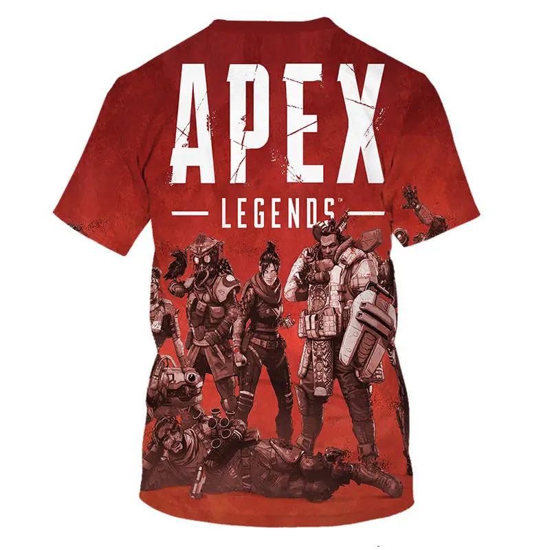 Apex Legends 3D футболка для мужчин/женщин новейшая популярная игра уличная летняя футболка с коротким рукавом в стиле хип-хоп Забавные футболки APEX