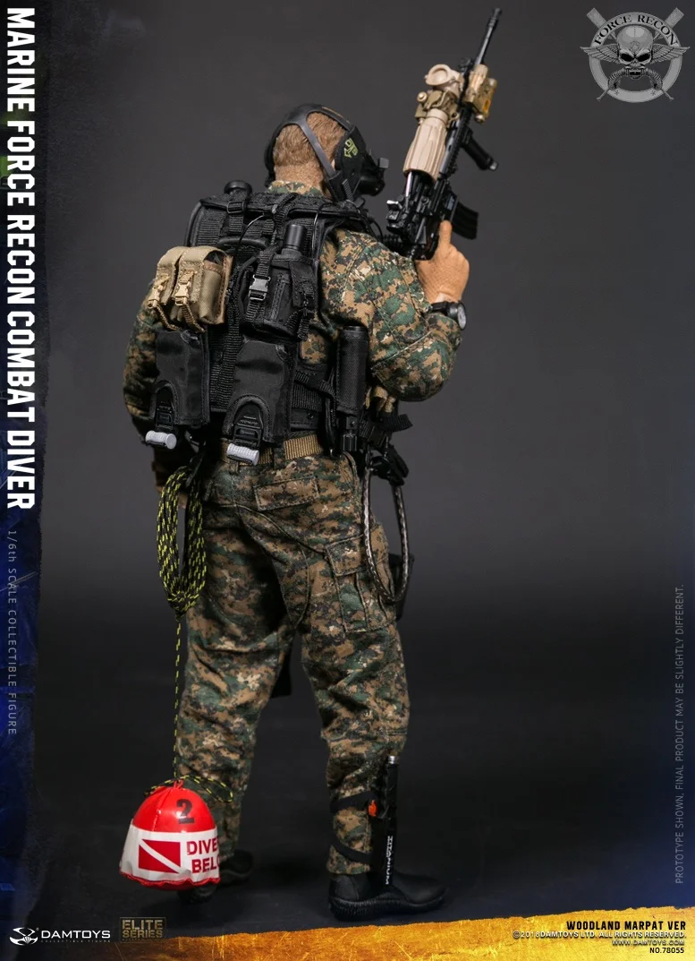 DAMTOYS 78055 1/6 USMC морские силы Рекон боевой DIVER лесной MARPAT VER 12 дюймов Коллекционные