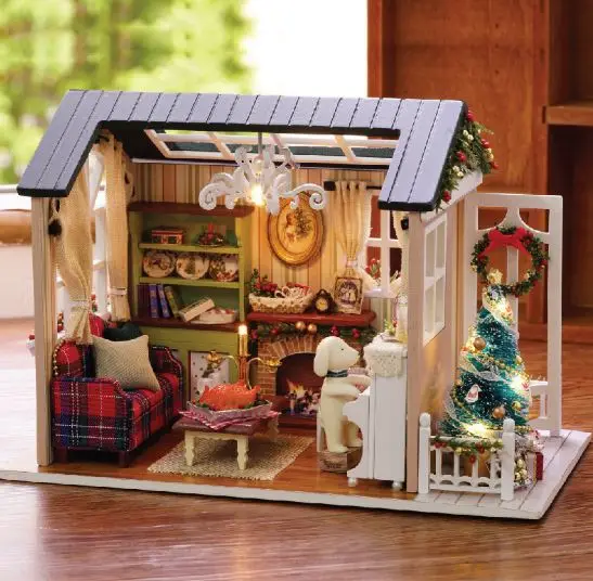 1 مجموعة مضحك اليدوية دمية منازل دمية الأثاث مصغرة ديي خشبية البالغون لعب للأطفال هدية عيد