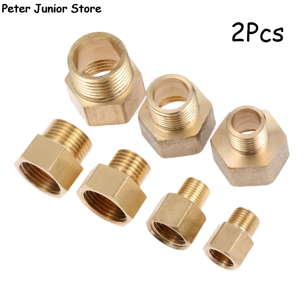 2pcs 3/8"PT Male Thread to 6mm Hose Barb Brass Straight Coupling Fitting