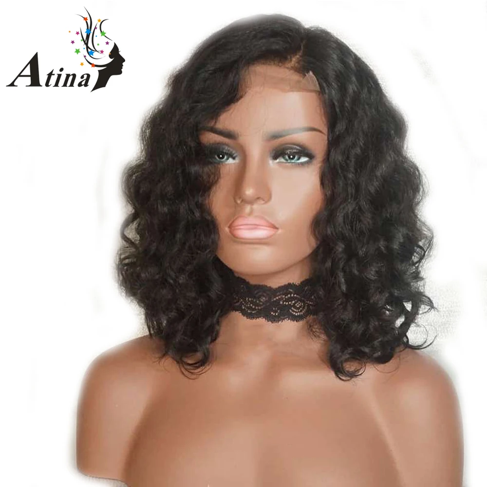 13x6 Deep Part Bob Remy Lace Front Wigs 130 Density Preplucked