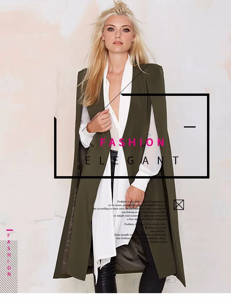 HDY Haoduoyi Women Casual Longline Trench Coat