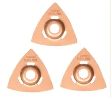 3 pcs Triangular Carbide rasp oscillating muti tool blades for power tools as Ridgid,AEG,Worx Sonicrafter accessories