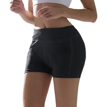 Женские шорты для йоги однотонные спортивные штаны для бега Пилатес танцевальные шорты для фитнеса C55K распродажа