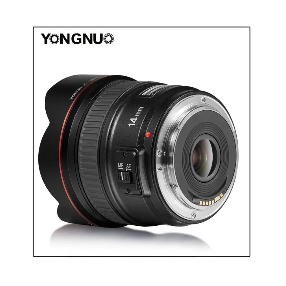 Объектив Yongnuo YN14mm F2.8 AF MF Автофокус ультра-широкий объектив Anglr Prime для камеры Canon 5D Mark III IV 6D 700D 80D 70D