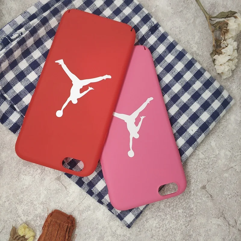 

For iphone 8 plus Case luxury for man Jordan Air Jump Thin Capas for iphone 8 plus 7 plus 8 7 6 plus 6 5s 5 SE Sport