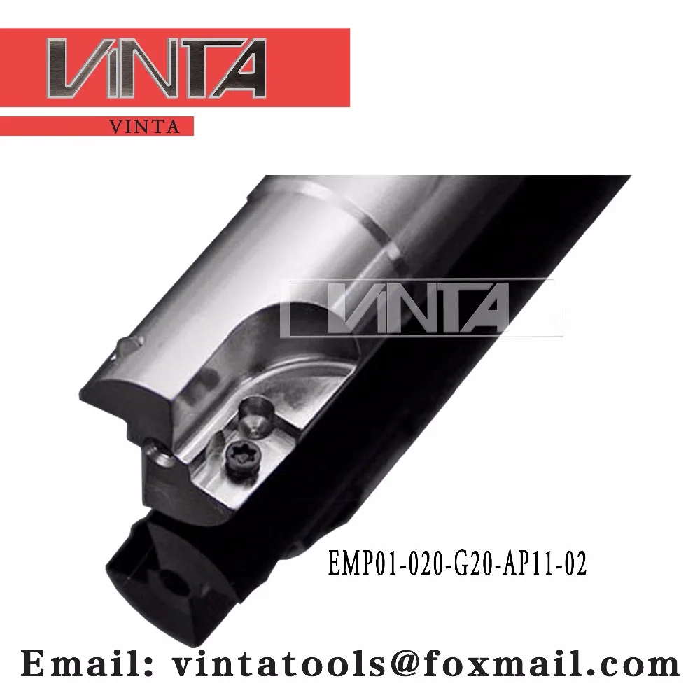 

EMP01-020-G20-AP11-02 Indexable milling cutter matched carbide Insert APKT11T308