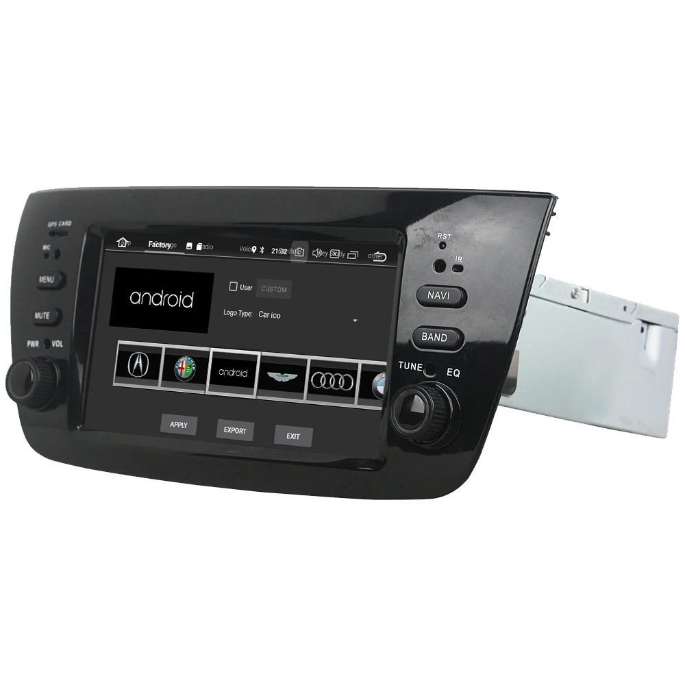 Clearance KLYDE 4G WIFI Octa Core Android 8.0 4GB RAM 32GB ROM BT Car DVD Multimedia Player Radio GPS Navigation For Fiat Doblo 2010-2014 3