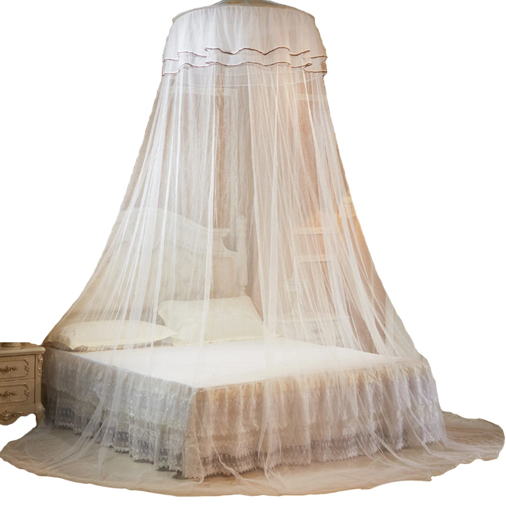

Summer Heighten Dome Bedding Kids European Style Mesh Home Hanging Canopy Mosquito Net Lace Foldable Encryption
