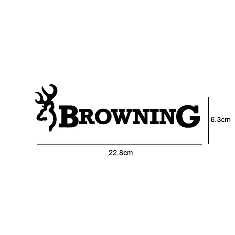 Browning Hunt Deer Buck Chasse Car Sticker Vinyl Car Decal 22.86.3cm BlackSilverLaser (6)
