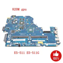 NOKOTION A5WAM LA-B981P для acer aspire E5-511 E5-511G Материнская плата ноутбука NBMQX11005 NB. MQX11.005 DDR3L 820 м gpu