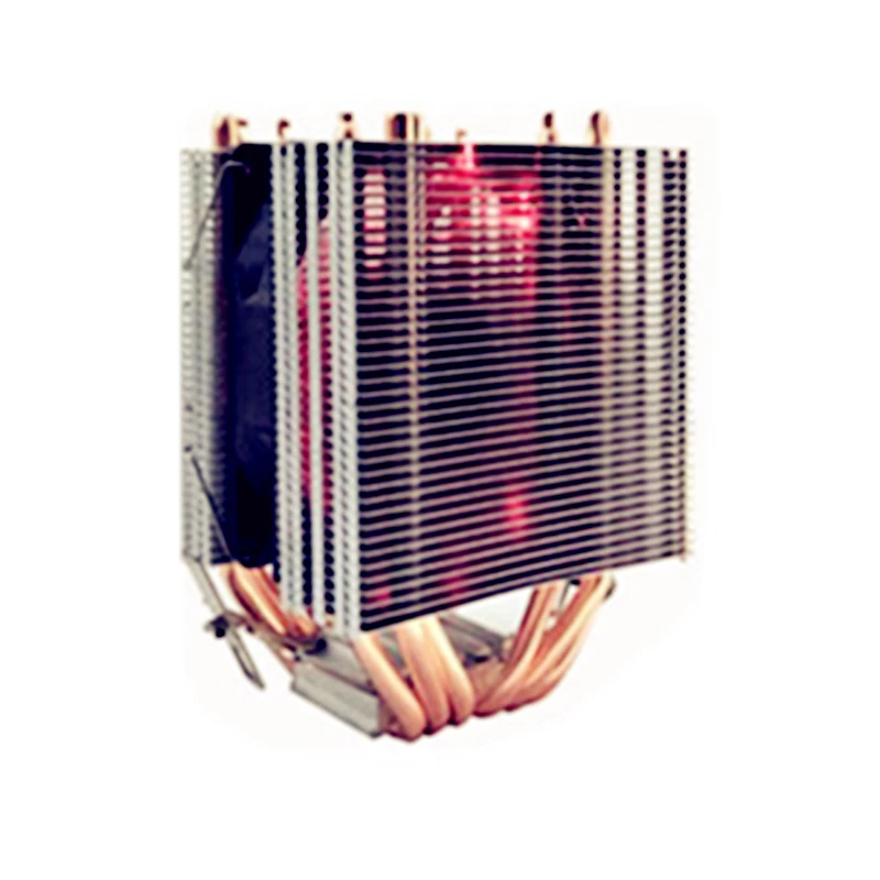 6 Heatpipe Dual Tower 12 V кулер для Intel LAG 1366 1155 1156 1151 1150 775 AMD Socket AM3/AM2 RGB LED light