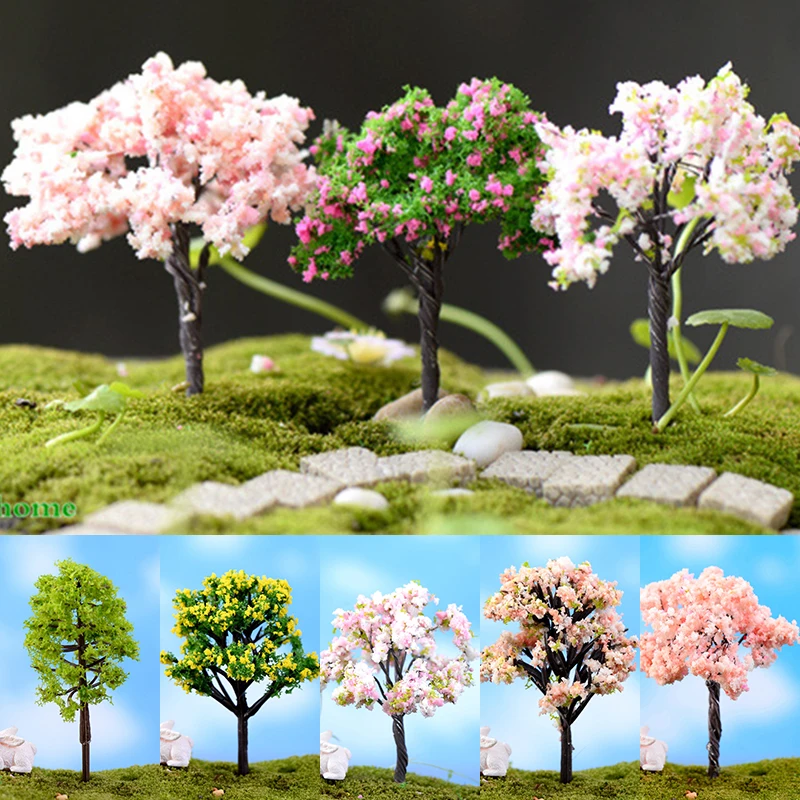 

2018 Creativity Simulation False Tree Garden Decoration Jardin Ornaments Men Made Sky Star Romantic Flower mini trees model GHMY