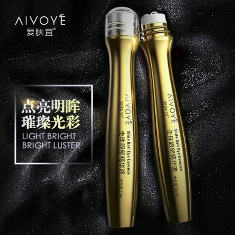 1Pc Aivoye 24K Gold Roll-on Eye Essence Serum Anti Puffiness Dark Circle Aging Wrinkles Moisturizing Roller |