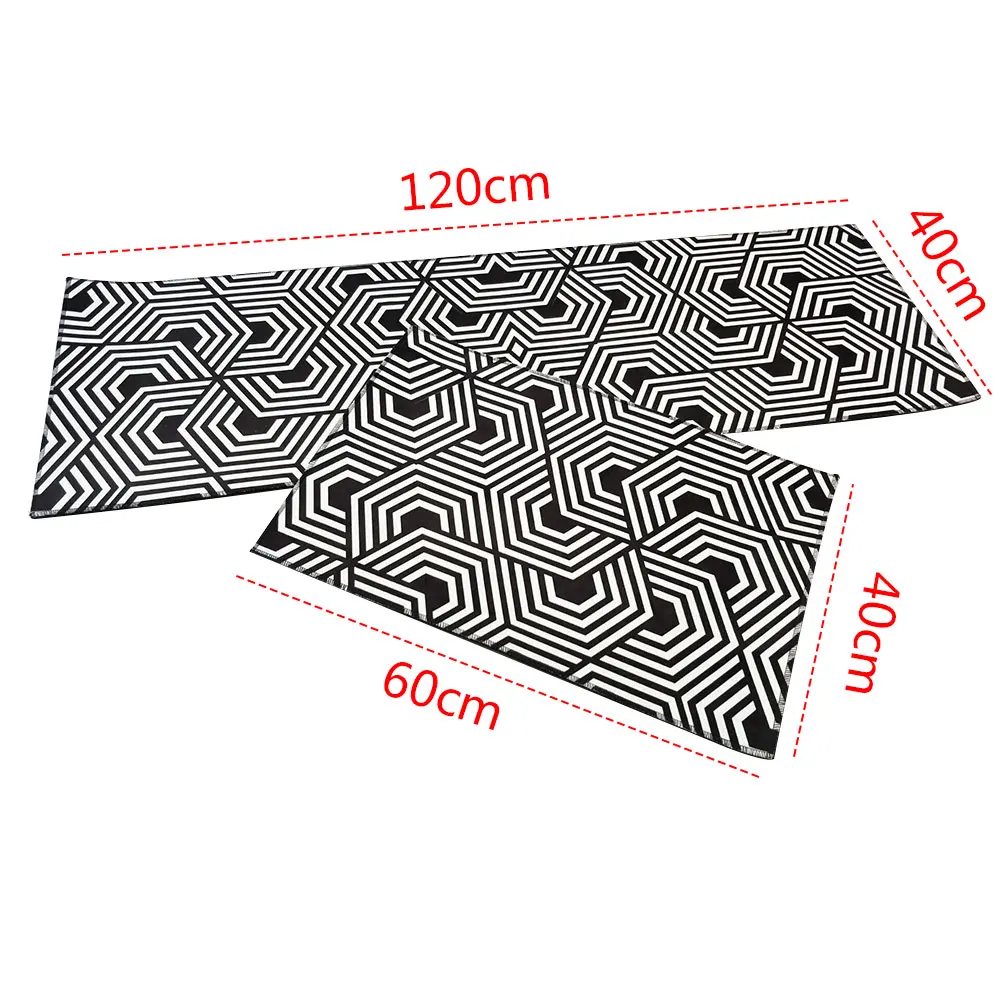 2 шт./компл. Коврик для пола кухонный нескользящий зимний удобный мягкий стул украшения для кухни отельный коврик ковер геометрический Коврик